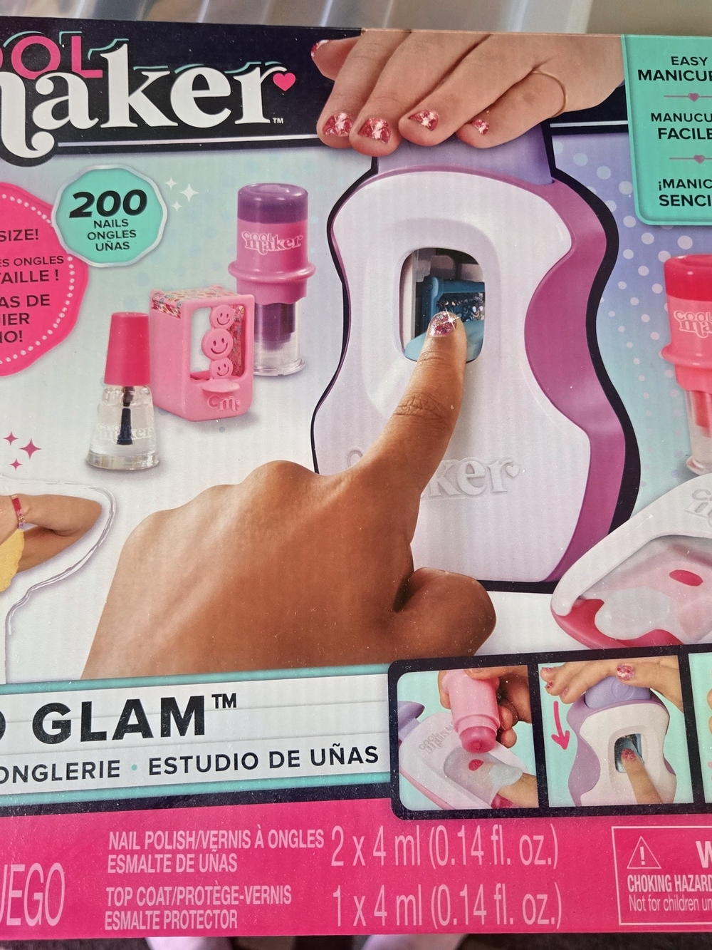 Cool Maker Glam Nail Studio - Pink and Purple At-Home Manicure Set